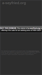 Mobile Screenshot of a-seyfried.org