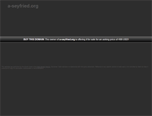 Tablet Screenshot of a-seyfried.org